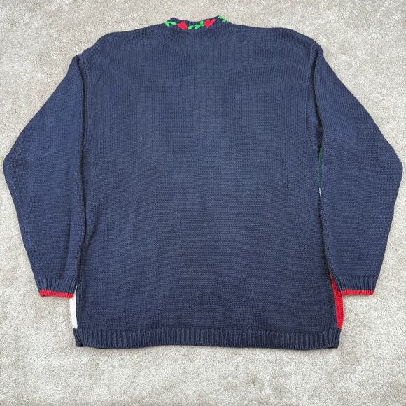 Ugly Christmas Cardigan Sweater Size XL Teddy Bear Tree Alexandra Bartlett - Picture 3 of 4